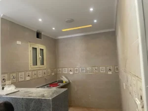 شقة للبيع فى بنها بالفلل منطقة الزهور الجديدة 150 متر